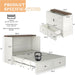 Full Size Murphy Bed Cabinet With ChargingStationPro