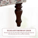 Red Floral Wingback Accent Chair Linen Upholstered