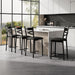26'' Bar Stools Set of 4, Counter Stools with Back & Thick Cushion