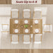 71" Large Dining Table for 6 to 8 People, Modern Dinner Table with Unique Wooden Legs, Rectangle Dining Table for Kitchen, Dining Room & Living Room, Oak