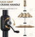15FT Double-Sided Patio Umbrella with Base Included