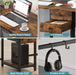 79" Double Desk, Two Person Desk with Storage Drawer, Long Desk Home Office Desks for 2 Person, Rustic Brown