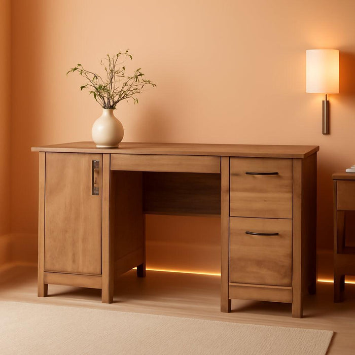 Sindoori Mango Computer Desk With Integrated Drawers