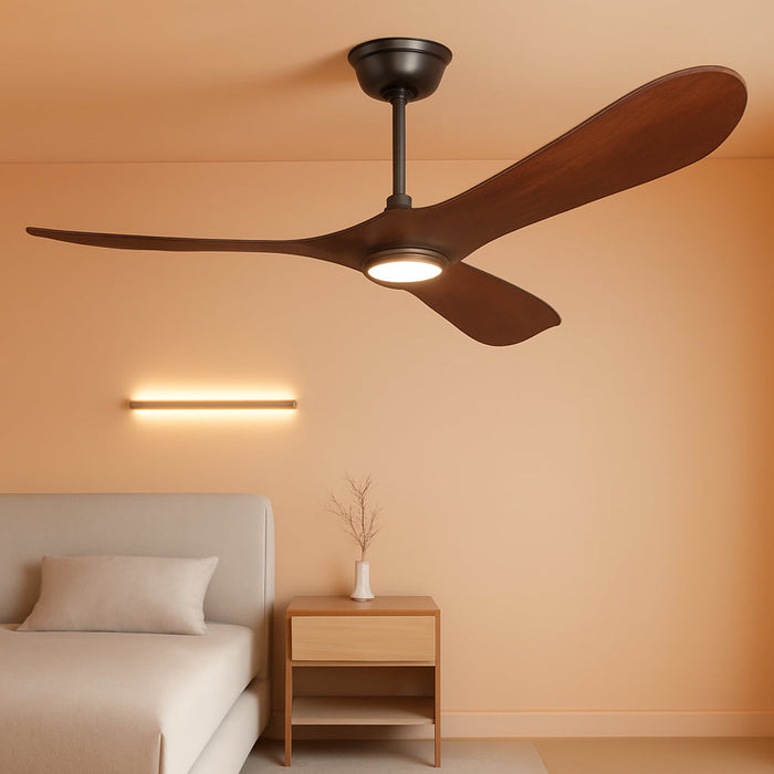 Professional 52 Inch Quiet Wooden Ceiling Fan Controls
