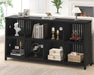 Black 63 Inch Multifunctional Industrial Bookshelf Storage