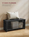 Charcoal Gray Storage Bench With 39Inches Capacity
