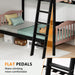 Premium Solid Wood BunkBed TwinOverTwin FullLengthGuardrails