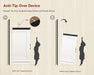 63'' Buffet Cabinet with Storage & 2 Adjustable Shelves, Modern Sideboard Cabinet with 4 Doors, Coffee Bar Cabinet, White