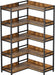 Large 5-Tier Corner Bookshelf, Modern Tall Corner Shelf Storage Rack