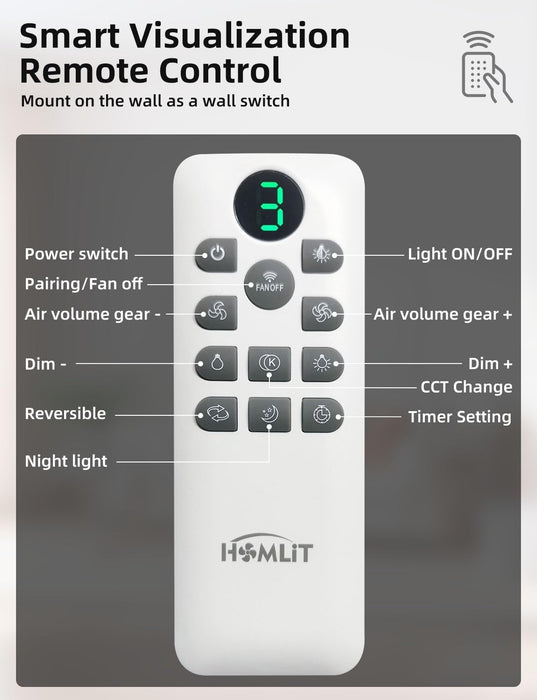 42 Inch Smart Ceiling Fan with Light, Low Profile Flush Mount with Remote Control, Ultra-Quiet Reversible DC Motor, 3 Color Temperatures & 6 Speed Dimmable Lighting for Bedroom, White