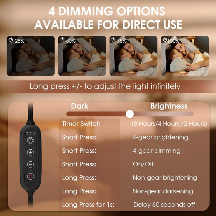 Candle Warmer Lamp, Dimmable Candle Lamp Warmer with Flexible Arm for Customizable Angles, Timer, Bedroom Living Room Home Decor Wax Melt Warmer, Gifts for Mom, with 2 Bulbs