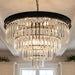Black Crystal Chandelier FourTier Hanging Ceiling Lamp