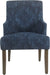 Home Decor | Upholstered Anywhere Dining Chair | Accent Chairs for Living Room & Bedroom | Decorative Home Furniture (Blue Demask)