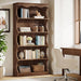 70 Inches Tall DisplayBookcase Featuring Curved Edges