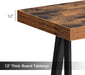 Console Table for Entryway, 63" Industrial Entryway Table, 2-Tier Extra Long Sofa Table behind Couch, X-Shaped Support, for Entryway, Hallway, Living Room, Rustic Brown CTHR4801Z