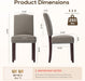 Upholstered Dining Chairs Set of 4 with Thickened Seat Cushion