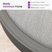 Outdoor Swivel Counter Stools Set of 2 with Back Light Grey