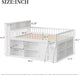 Queen Size Loft Bed Integrated LEDLighting Headboard