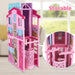 Dreamy Doll House, Dollhouse Playhouse with Large Rooms & Big Furnitures, Including Elevator, Foldable Dolls House Toys Gifts for Girls Kids Ages 3+