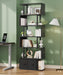 6-Tier Tall Bookshelf with Drawers, Black