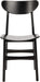 Home Lucca Retro Black Dining Chair, Wood, Set of 2