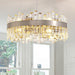 Crystal Chandelier 12 Light Brushed Nickel Dimmable