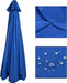 10 FT 6/8 Rib Umbrella Canopy Replacement Outdoor Market Patio Table Umbrella Strong and Thicck Canopy Cover for Backyard Garden Courtyard Swimming Pool Lawn (Canopy ONLY)