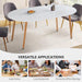Modern 40"-71" Extendable Oval Dining Table for 4-8, MDF Top with Metal Frame, Space-Saving Expandable Kitchen Table for Home, Office, or Conference Room, Scratch-Resistant & Easy to Assemble