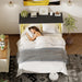 Rustic White Queen Size Murphy CabinetBed USBCharging