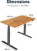 Electric Standing Desk 60Inch With ButcherBlockTop