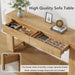 60 Inch Long Entryway Console Table with Drawers, Farmhouse Sofa Table behind Couch, Entrance Accent Table for Hallway, Living Room, Foyer, Bedroom, Wooden Thick Tabletop (Natural)