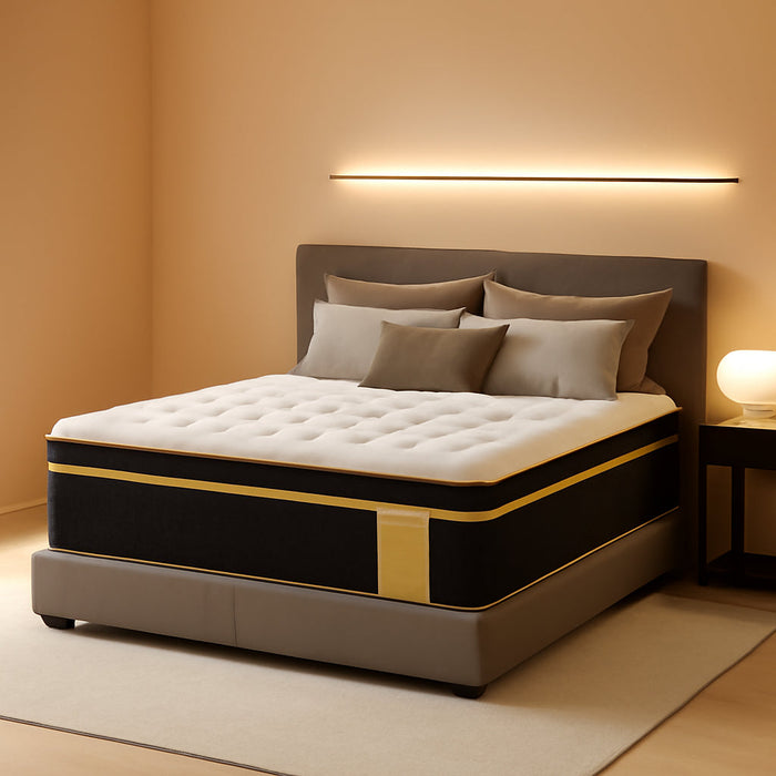 Queen Gel Memory Foam Hybrid Mattress FourteenInchEdgeSupport