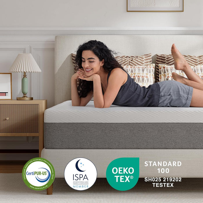 10 Inch Twin XL Mattress, Gel Memory Foam Mattress Twin XL Size