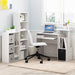 52-Inch Slim White Bookcase Featuring Open Shelves