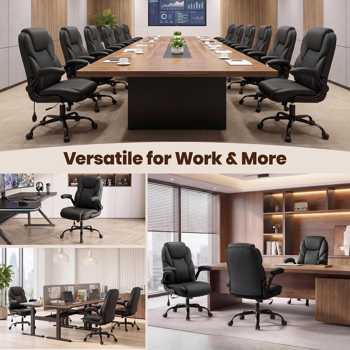 Office Desk Chair, Computer Chair with Inflatable Lumbar Support