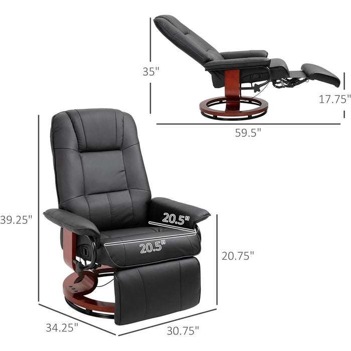 Manual Recliner Chair with Footre