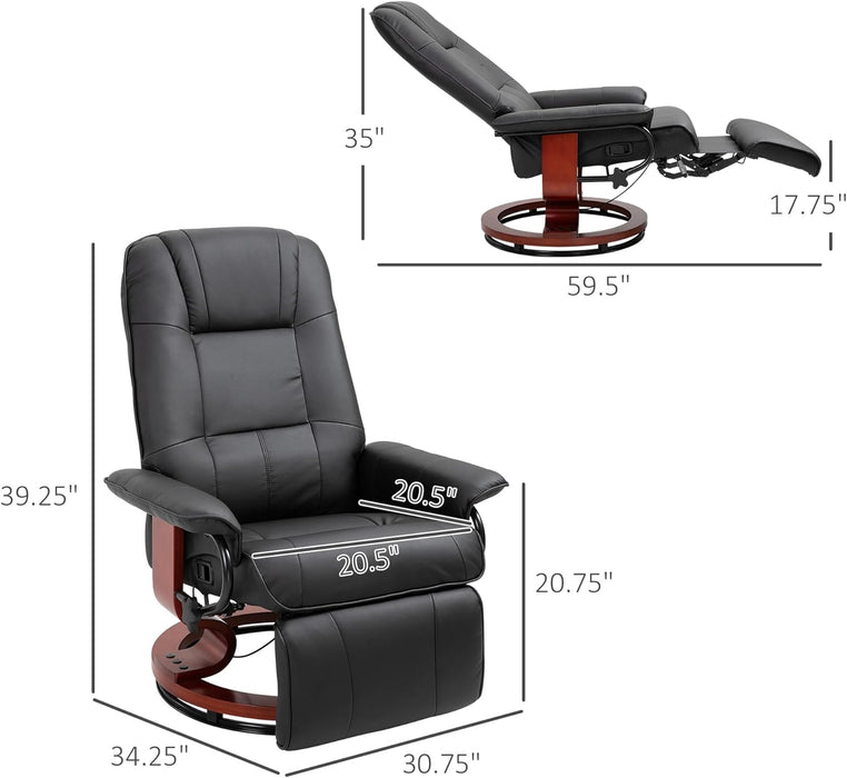 Manual Recliner Chair with Footre