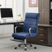 Office Desk Chair,Modern Leather Conference Room Chairs,High Back Home Ofiice Chair,Adjustable Height Swivel Executive Computer Chair with Armrest and Padded Seat,Blue