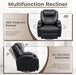 Leather Rocking Recliner with Massage and Heat