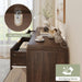 55" W Fluted 8-Drawer Dresser for Bedroom, Walnut