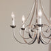 Dover Five Light Chandelier Brushed Nickel TwentyFourInch
