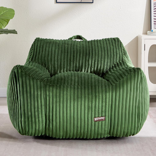 Giant Green HeavyDuty Orthopedic MemoryFoam BeanBagChair