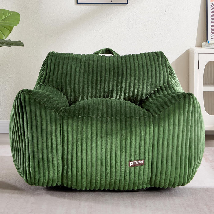 Giant Green HeavyDuty Orthopedic MemoryFoam BeanBagChair