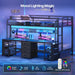 Black Twin Over Twin Bunk Bed DeskStorageSolutions