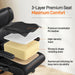 Office Chair, Executive Mid-Back Computer Desk Chair with Flip-Up Armrests