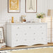 Dresser for Bedroom, 7 Drawer Dresser, White