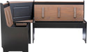 Black and Pecan Breakfast Dining Set Ardmore Nook