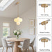 Glass Globe Chandeliers, 4-Light Gold Dining Room Light Fixture, 11In Milk Glass Pendant Lights Kitchen Island Modern Chandeliers for Dining Room Kitchen Living Room Bedroom Hallway Entryway Foyer
