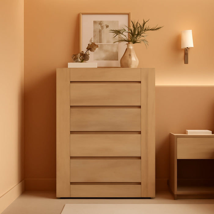 natural oak dresser Terra its designed to feel warm and grounded without going heavy Celeste Oak Chest of Drawers