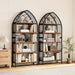 74.8" Tall Bookshelf, 5-Tier Heavy Duty Metal Rack, Large Load-Bearing Capacity, Versatile Shelf for Living Room, Kitchen, Bedroom, Bathroom, Study
